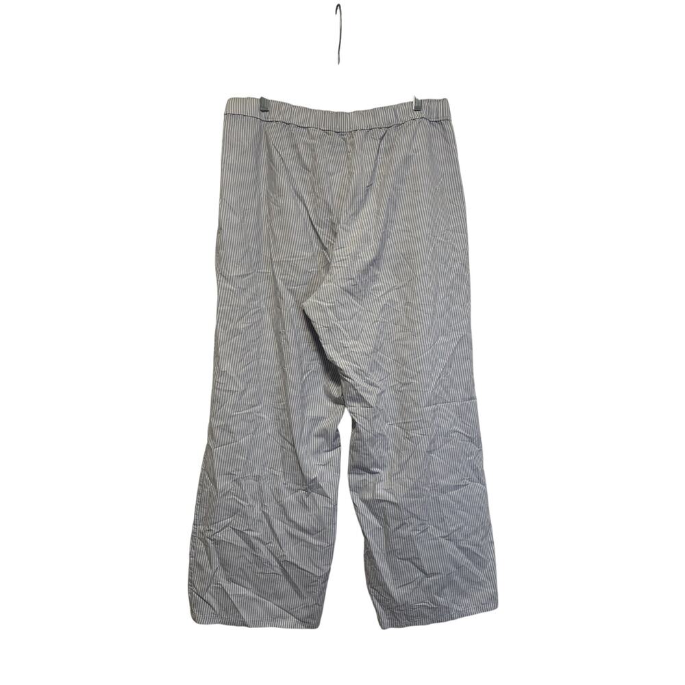H&M Blue White Striped Elastic Waist Pants - Picture 7 of 8